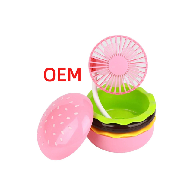 Wholesale Cute Personal Mini Plastic ABS Handheld Fan USB Rechargeable Portable Fan with Stylish LED Light Speed Adjustable