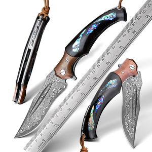 Độ cứng cao và chất lượng cao Damascus thép mun xử lý có thể được sử dụng như một bộ sưu tập tinh tế và một món quà cho nam giới - Product Image 1