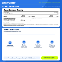 LIFEWORTH Gommes à la Créatine Monohydrate Saveur Orange 90 Gommes Formule de Soutien Concentration Force Endurance pour Nutrition Sportive 454g