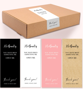 Caja de avión Rectangular de Color personalizado, pegatina de agradecimiento sellada para caja de regalo, decoración de caja de papel de mensajería - Product Image 1