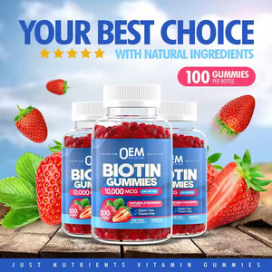 Formas personalizables 10000 MCG Biotin Gummies Vitamin Soft Candy Collagen Keratin Gummies con vitamina A <span class=keywords><strong>C</strong></span> D3 E para mujeres - Product Image 2