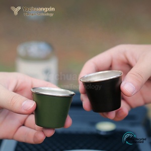 Taza de Acero Inoxidable de 50 ml, Color Sólido, para Bebidas, para Acampar al Aire Libre, Café, Té - Product Image 6