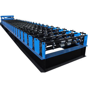 Machine de fabrication de tuiles en acier, machine de profilage à froid avec système de découpe sur rail, équipement automatique de profilage de tôles métalliques pour toitures - Product Image 1