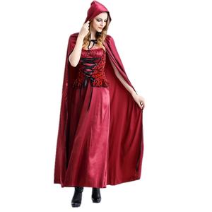 Costume de cosplay d'Halloween L Anime Petit Chaperon rouge, robe de princesse de conte de fées, cape, robe de fête pour femmes, costume de demoiselle d'honneur - Product Image 5