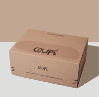 Boîte d'expédition en carton ondulé avec bande détachable, impression couleur personnalisée de luxe, faible MOQ, emballage haut de gamme pour vêtements, cosmétiques, parfums, cadeaux