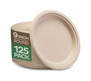 Platos desechables biodegradables ODM a prueba de aceite, vajilla Natural de caña de azúcar, bagazo de sublimación, platos de papel para salsa - Product Image 2