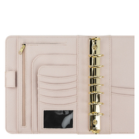 Organiseur de planification quotidienne personnalisé en cuir de luxe à 6 anneaux, couleurs personnalisables, idéal comme cadeau