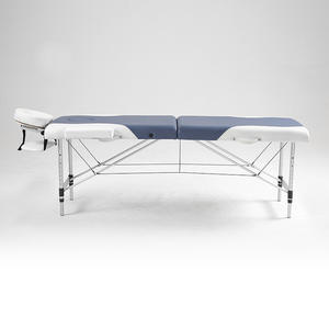 Table de massage en aluminium à deux sections, bicolore, pliable, légère et facile à transporter, pour instituts de beauté et spas - Product Image 1