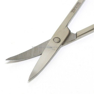 Vẻ đẹp thép không gỉ sắc nét cắt tỉa lông mày kéo với hẹp cong đầu - Product Image 4