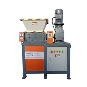 VANEST High quality and favorable price crusher plastic recycling machine PP PE PVC scrap metal double-shaft shredder