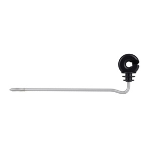 Isolateur de clôture électrique à long décalage en PP résistant aux UV, à visser, pour poteaux en <span class=keywords><strong>bois</strong></span>, anti-rongeurs, pour câble de 0,4 pouce, contrôle des foules - Product Image 3