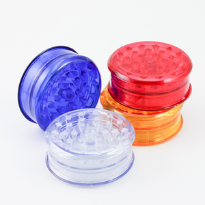 Cheap OEM Custom Logo Smoking Plastic Tobacco Herb Grinder 60mm