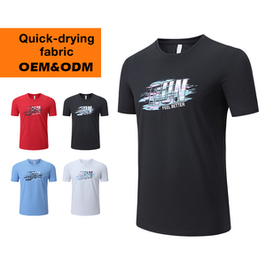 เสื้อยืดผู้ชาย OEM แบบเรียบ ทรงเข้ารูป แห้งเร็ว คอกลม สำหรับออกกำลังกาย ฟิตเนส วิ่ง - Product Image 6