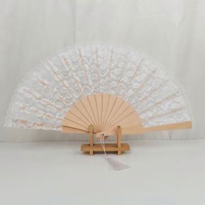 Abanicos Plegables de Madera de 23 cm al por Mayor, Recuerdo, Regalo, Invitación de Boda, Abanicos de Encaje para Baile, Fiesta y Eventos - Product Image 2