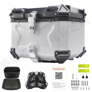 Boîte de rangement pour moto personnalisée (coffre arrière) étanche à dégagement rapide en alliage d'aluminium 45L/55L/65L jusqu'à 100L - Product Image 2