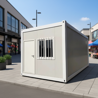 Maison modulaire à installation rapide, écologique, imperméable, structure en acier, panneau sandwich, préfabriquée, conteneur plat