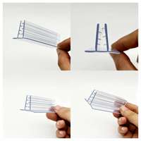 Bande de données plate autocollante pour supermarché, magasin de gros, extrusion plastique, découpe personnalisée, traitement