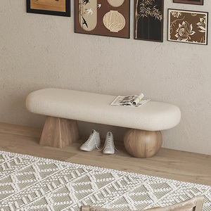 Taburete moderno de estilo nórdico <span class=keywords><strong>para</strong></span> puerta de entrada del hogar, taburete <span class=keywords><strong>para</strong></span> cambiar zapatos, extremo de cama portátil, Banco de montaje <span class=keywords><strong>para</strong></span> dormitorio, apartamento, sala de estar - Product Image 2