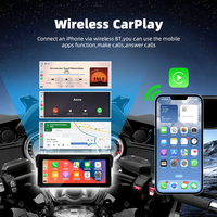GPS pour moto 8,1 pouces, Carplay 1600x600, Carplay sans fil pour motos, étanche IP67, TPMS, navigateur CarPlay pour moto