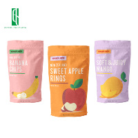 Op maat gemaakte gravure bedrukte, voedselveilige, hitteverzegelbare staande pouch voor gedroogde vruchten, suiker, bananen, pompoen, mango chips, hersluitbaar PE Doypack