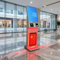 Kiosques WUXIN tout-en-un sans ventilateur de 10, 15, 19 et 21 pouces pour centres commerciaux, écran tactile IP65, kiosque à café robotisé, kiosque mural avec système de paiement