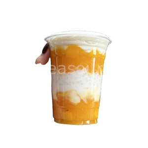 Receta de Mango y Pomelo Casera Simplificada, Crema Batida de Leche de Coco, Perlas de Sago, Cubitos de Hielo, Té Verde con Jazmín Artificial, Exhibición de Modelo - Product Image 1