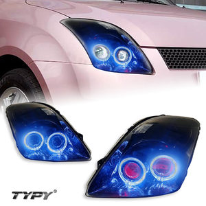 ไฟหน้า TYPY สำหรับ Suzuki Swift ปี 2005-2016 ชุดไฟหน้าใหม่ แบบดัดแปลง LED Angel Eye Lens ไฟวิ่งกลางวัน 12V 6000K - Product Image 1