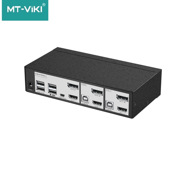 Dual-Screen Kvm Switch 2 Computer to 2 Monitor 4K 60Hz Hdmi Usb2.0 Hdcp2.2 Dual-Screen Kvm Switch