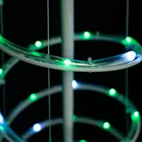 Lámpara de Navidad LED RGB Inteligente con Forma de Árbol Cónico Giratorio, Control Remoto, Ideal para Exteriores, Venta Caliente en Comercio Electrónico Transfronterizo