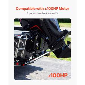 แผ่นรองท้ายรถทำจากอัลลอยแข็งแรงทนทาน DB 24-36in ปรับได้สำหรับเรือฮาร์ดแวร์ทางทะเลใหม่ - Product Image 2