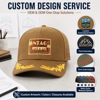 Casquette de baseball en coton kaki, style tropical côtier, avec broderie et impression en relief, design de logo sur la visière, 6 panneaux, fermeture métallique, pour vacances et plage, OEM