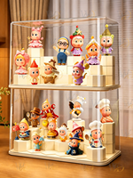 Vitrine en acrylique transparente anti-poussière pour figurines de collection, boîte de rangement pour jouets, organisateur de présentation