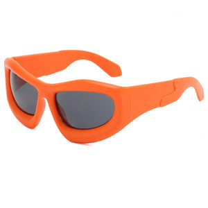 Lunettes de soleil carrées à monture intégrale, protection UV400 %, luxe, unisexe, logo personnalisé, vente en gros - Product Image 1