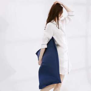 ปลอกหมอนผ้าไหม100% บริสุทธิ์ซักได้, มีซิปหรือซองปลอกหมอนผ้าไหมขนาด22มม. 50*70ซม. - Product Image 4