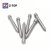 Z-TOP JZ-243 Pasadores Expulsores Duraderos de Alta Precisión Estándar DIN SKD61, Componentes de Molde Tratados Térmicamente y Nitrurados para Moldes de Plástico