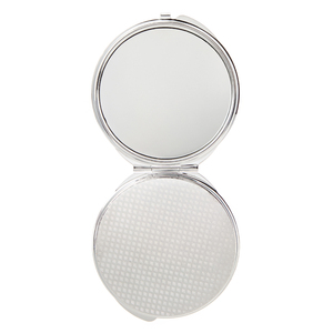 <b>Compact</b> 2x Double-Sided Folding Pocket Metal <b>Makeup</b> Mirror 6*6cm Gold Rose Gold Silver Custom Logo - Product Image 4