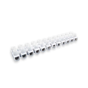 เทอร์มินัลบล็อก Yaosheng 12 ตำแหน่ง สีขาวนม รูปตัวยู ทองแดง ทนไฟ สำหรับจ่ายไฟ - Product Image 1