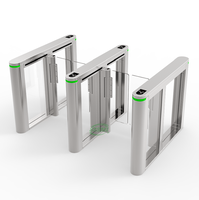 Elegante Puerta Rápida con Servomotor DC sin Escobillas, Torniquete de Control de Acceso Silencioso y de Ahorro de Energía para Vestíbulo de Oficina