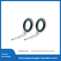 OEM série MKG cannes à pêche submersibles anneau de guidage électrolytique pliable boucle de fil guide oeil accessoire pour la pêche à la carpe bar