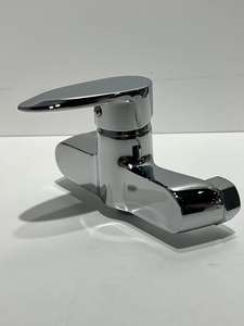 Meilleure vente Ensemble de robinet de douche mural en zinc à poignée unique eau chaude et froide Robinets de bain et de douche de haute qualité Argent - Product Image 6