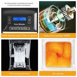 Nibu ticari mutfak aletleri ev ve otel meyve buz Smoothies makinesi için ses geçirmez yiyecek mikseri <span class=keywords><strong>Blender</strong></span> - Product Image 6