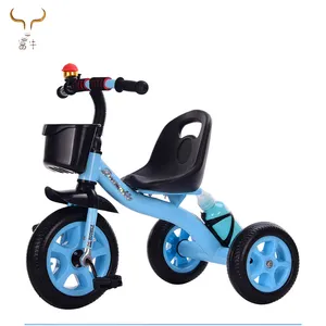 2019 Hot Deluxe baby toys children tricycle bike/mini baby 3 tyre cycle in INDIA/Cheapest factory plastic ride on trike for kids