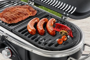CE AGA Portable Metal Folding BBQ Grill with Trolley 2-Burner Propane Gas Outdoor <strong>Barbecue</strong> for Camping - Product Image 4