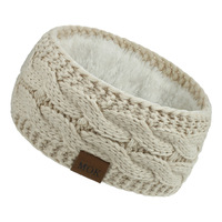 Nouveau style d'accessoires capillaires Automne/Hiver : Bandeau tricoté doublé velours, Bandeau de sport absorbant la transpiration, Cache-oreilles