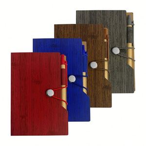 Personalized Eco Memo Sticky Notes Pad Small Notebook Kraft <b>Paper</b> Notepads With Pen Custom Logo - Product Image 1