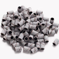 Prix d'usine en gros 100 pièces/boîte Bandes abrasives pour manucure et ponceuse à ongles, grains 80 100 150 180 240, coloris Marron Neige et Noir