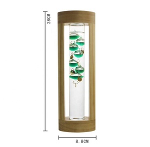 <span class=keywords><strong>Thermomètre</strong></span> à eau avec cadre en bois et boules flottantes, <span class=keywords><strong>thermomètre</strong></span> <span class=keywords><strong>de</strong></span> <span class=keywords><strong>Galileo</strong></span> - Product Image 2