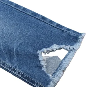 Ring slub cotton stretch denim fabric for jeans
