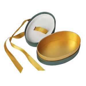Oval Box Flower Round Paper Box Lid Decorative Christmas Paper Packaging Gift Box With Ribbon