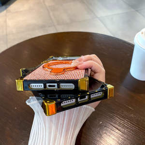 Nouvelle <span class=keywords><strong>coque</strong></span> de téléphone magnétique scintillante en TPU avec support pour <span class=keywords><strong>iPhone</strong></span> 17 Air 16 Pro Max, support carré, dos électroplaqué - Product Image 6